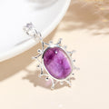 925 Sterling Silver Amethyst Gemstone Pendant