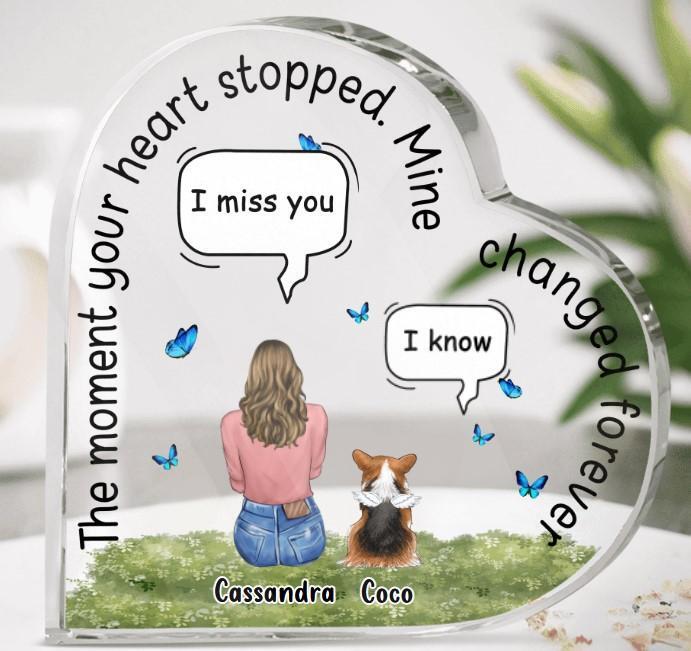 Placa de Acrílico para Mascotas — Huellas que Quedan en el Corazón