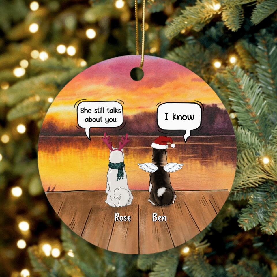 Adorno Navideño Memorial para Mascotas — Siempre en Nuestros Corazones 🐾🎄