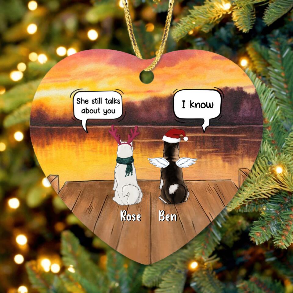 Adorno Navideño Memorial para Mascotas — Siempre en Nuestros Corazones 🐾🎄