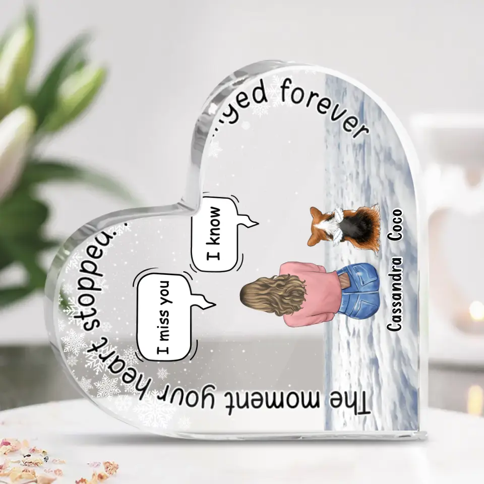 Placa Corazón Personalizada para Mascotas — Huellas en el Corazón 🐾