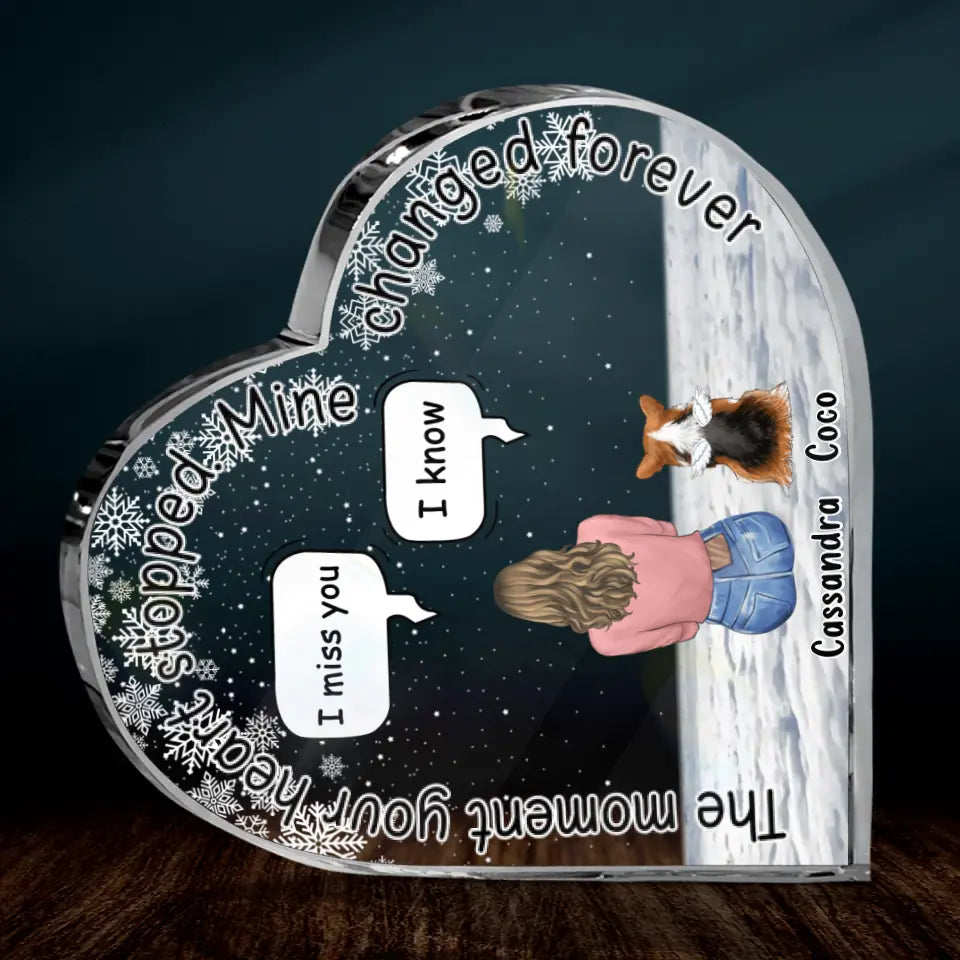 Placa Corazón Personalizada para Mascotas — Huellas en el Corazón 🐾