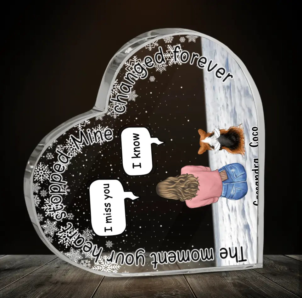 Placa Corazón Personalizada para Mascotas — Huellas en el Corazón 🐾
