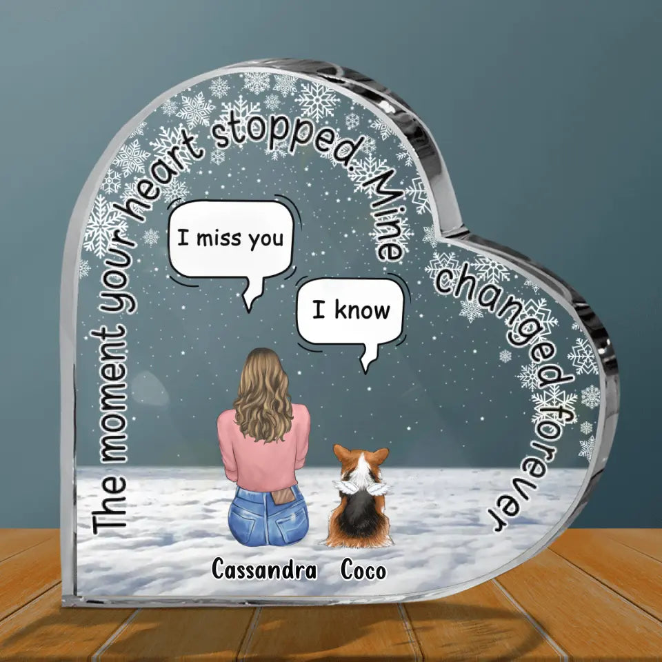 Placa Corazón Personalizada para Mascotas — Huellas en el Corazón 🐾