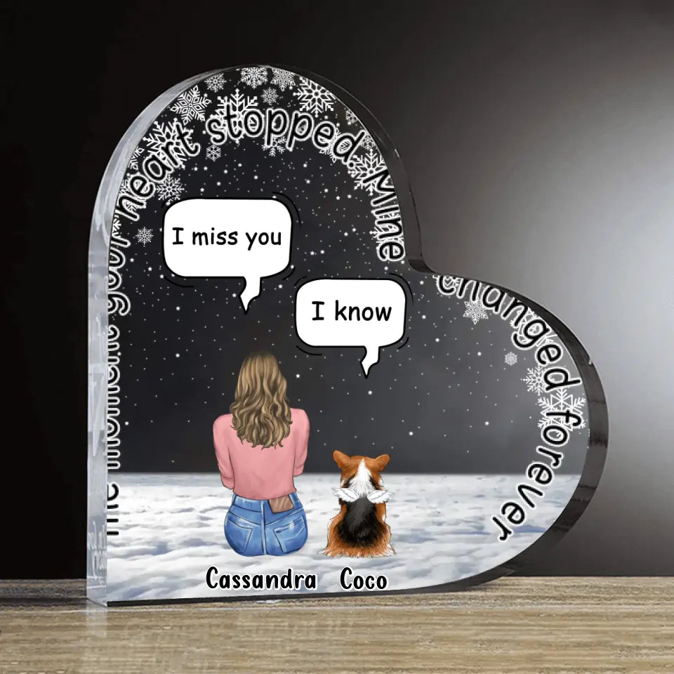 Placa Corazón Personalizada para Mascotas — Huellas en el Corazón 🐾