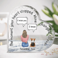 Placa Corazón Personalizada para Mascotas — Huellas en el Corazón 🐾