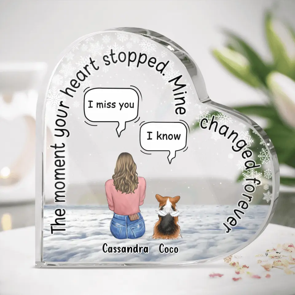 Placa Corazón Personalizada para Mascotas — Huellas en el Corazón 🐾