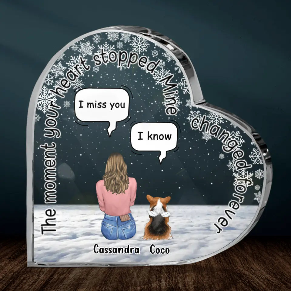 Placa Corazón Personalizada para Mascotas — Huellas en el Corazón 🐾