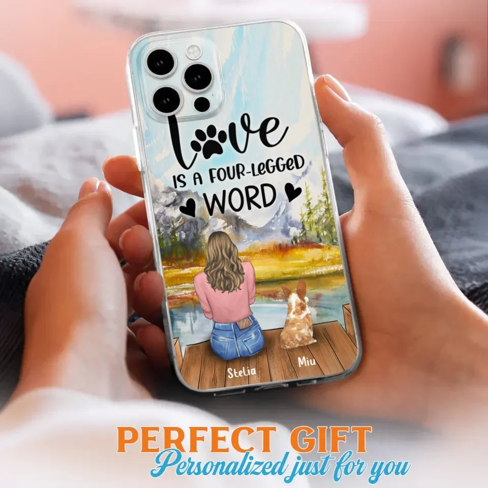 Funda de Teléfono Personalizada para Amantes de Mascotas — Hasta 4 Mascotas