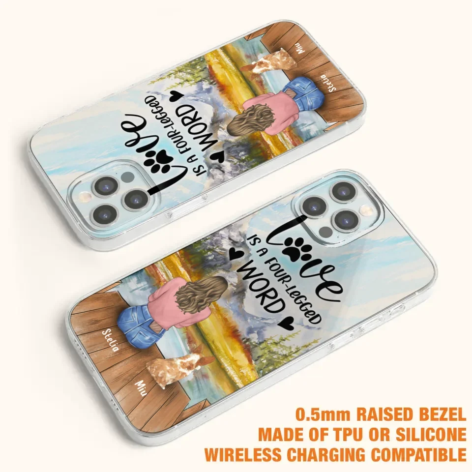 Funda de Teléfono Personalizada para Amantes de Mascotas — Hasta 4 Mascotas