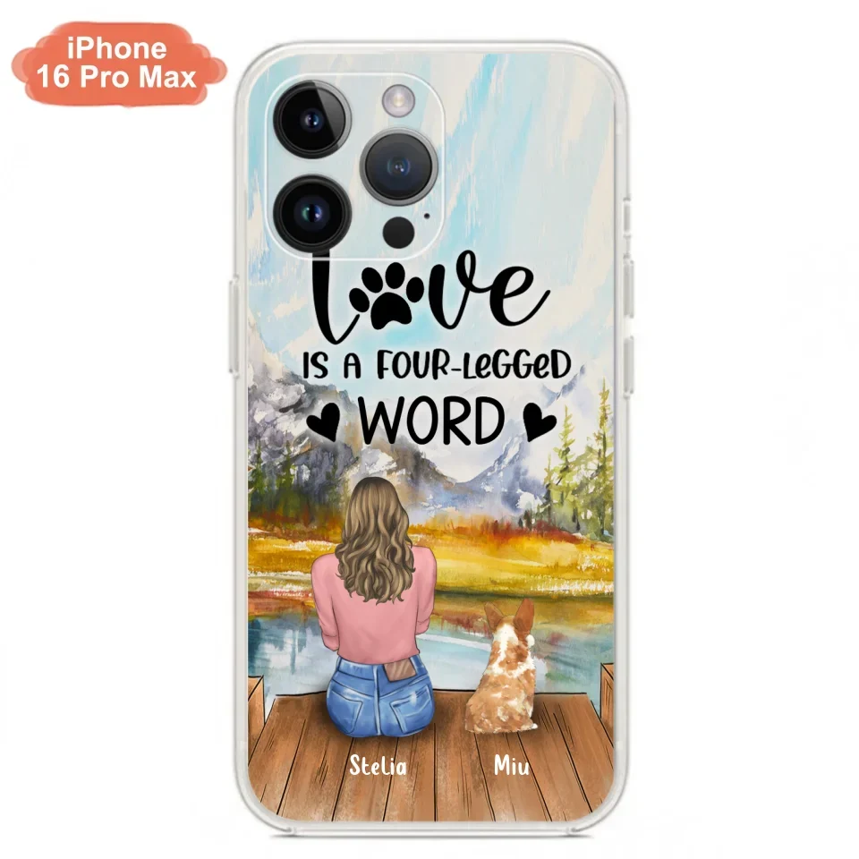 Funda de Teléfono Personalizada para Amantes de Mascotas — Hasta 4 Mascotas