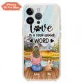 Funda de Teléfono Personalizada para Amantes de Mascotas — Hasta 4 Mascotas