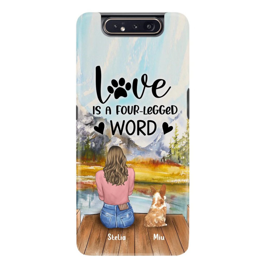 Funda de Teléfono Personalizada para Amantes de Mascotas — Hasta 4 Mascotas