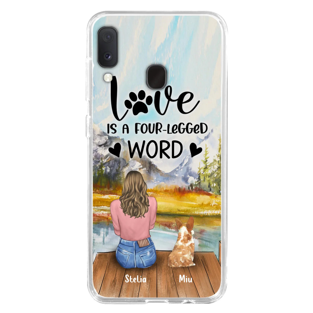 Funda de Teléfono Personalizada para Amantes de Mascotas — Hasta 4 Mascotas