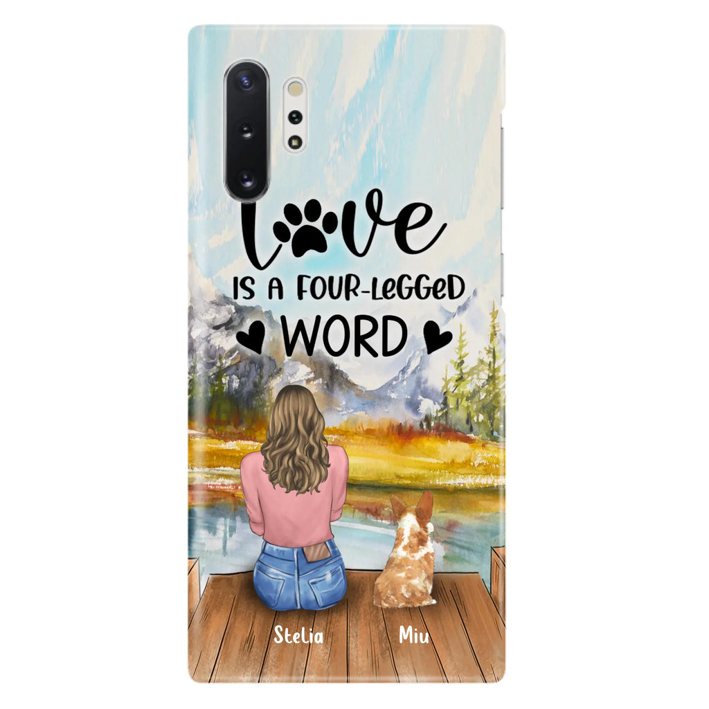 Funda de Teléfono Personalizada para Amantes de Mascotas — Hasta 4 Mascotas