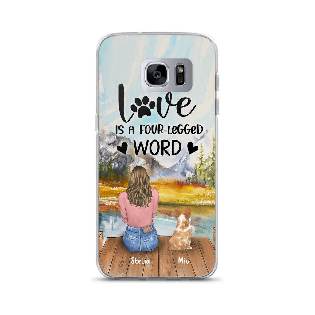 Funda de Teléfono Personalizada para Amantes de Mascotas — Hasta 4 Mascotas