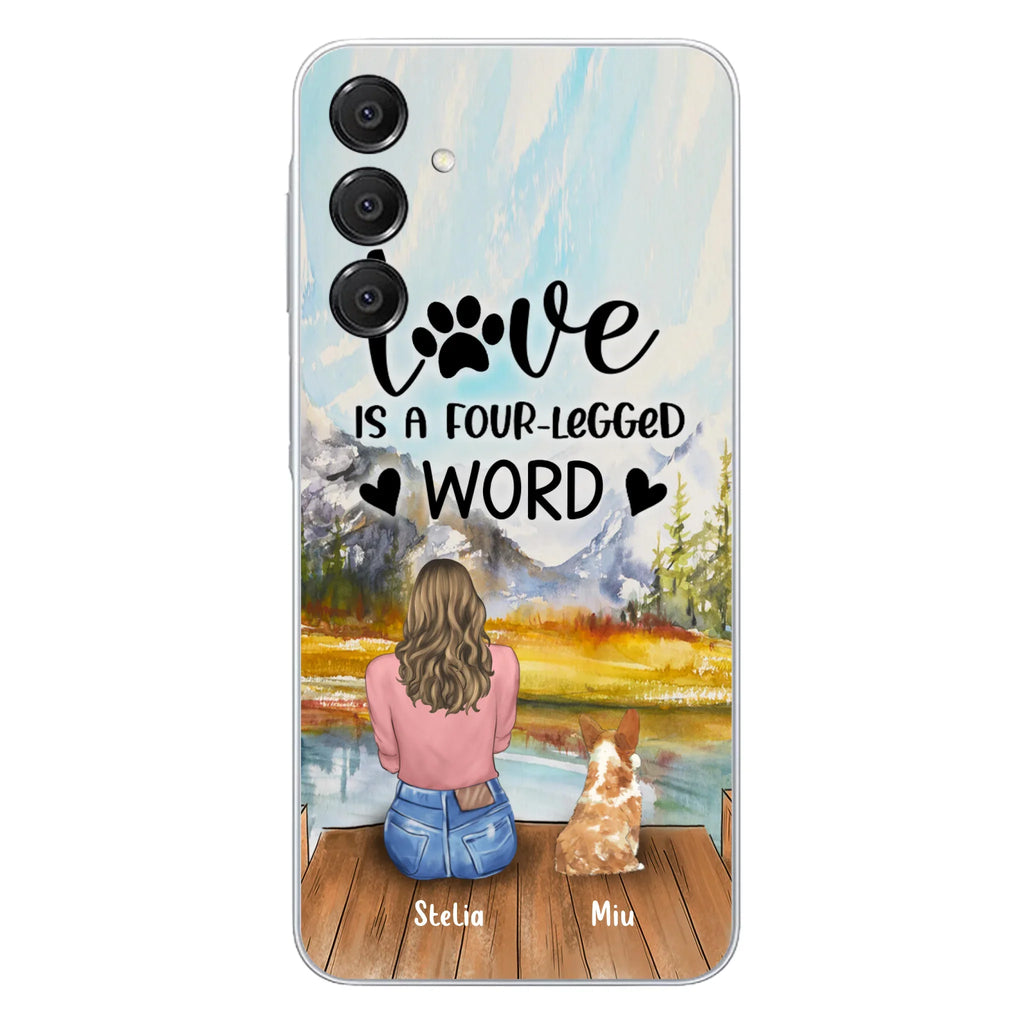 Funda de Teléfono Personalizada para Amantes de Mascotas — Hasta 4 Mascotas