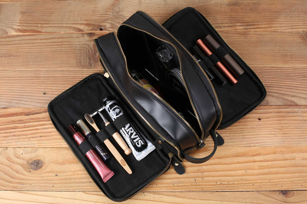 Neceser de Cuero Personalizado para Hombre — Regalo Elegante