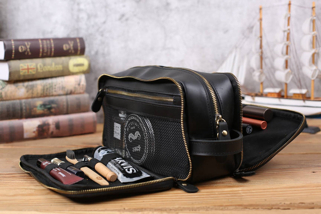 Neceser de Cuero Personalizado para Hombre — Regalo Elegante