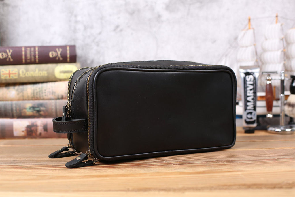 Neceser de Cuero Personalizado para Hombre — Regalo Elegante