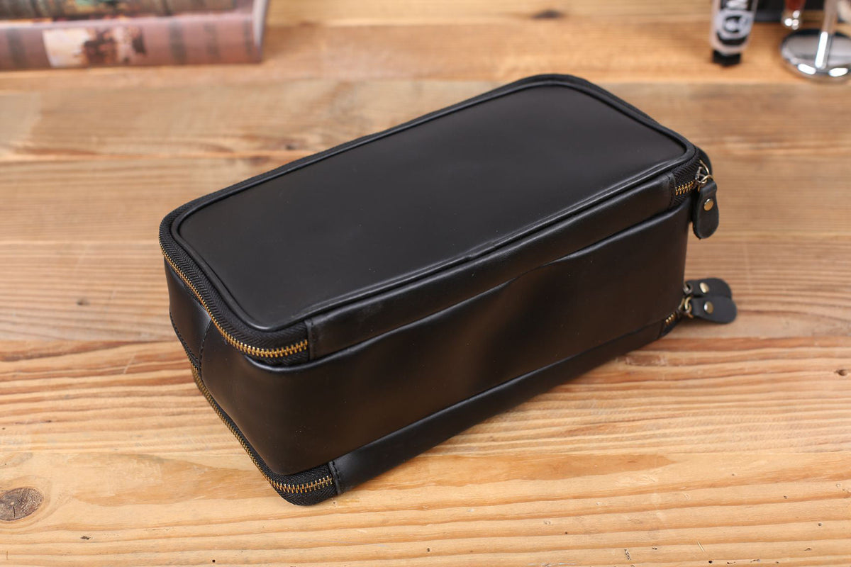 Neceser de Cuero Personalizado para Hombre — Regalo Elegante