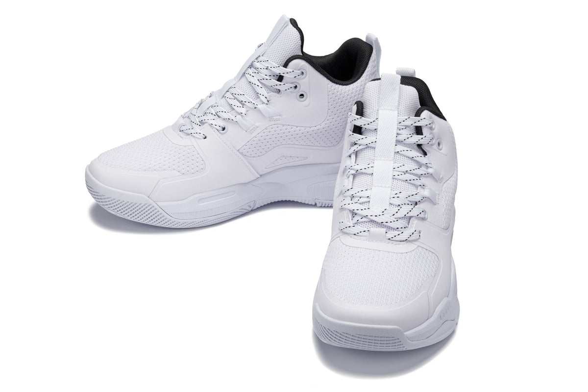 CALTO - Q394 - 3 Inches Taller (White/Black) - Basketball High-Top Sneakers