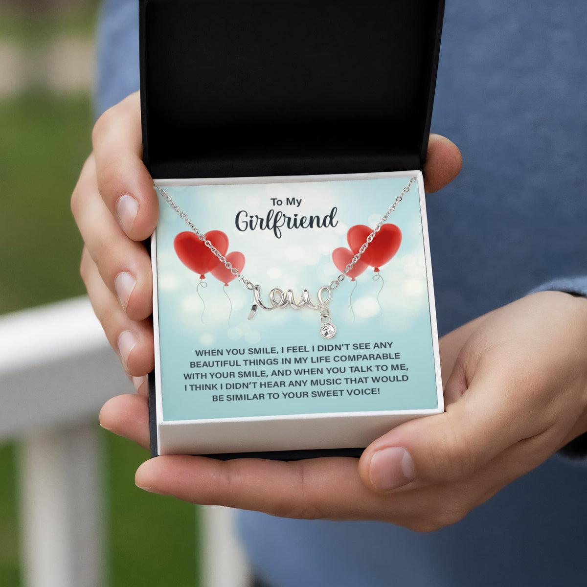 Para Mi Novia – Collar de Amor con Mensaje