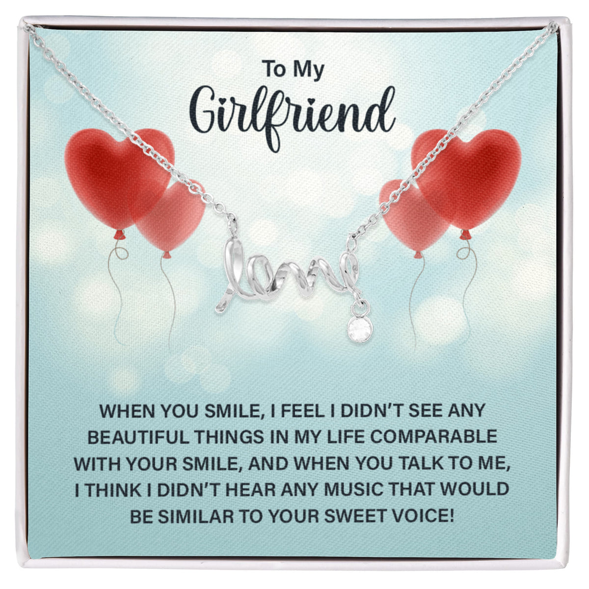 Para Mi Novia – Collar de Amor con Mensaje