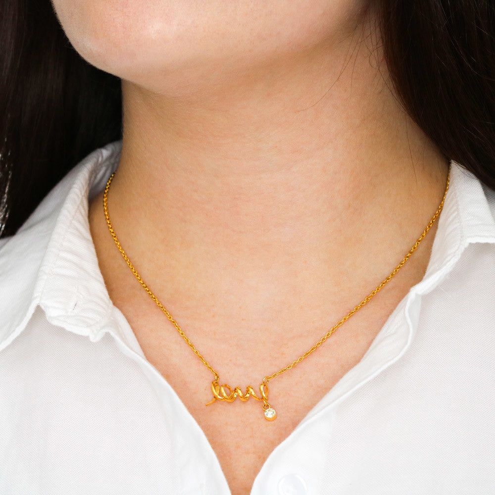 Para Mi Novia – Collar de Amor con Mensaje