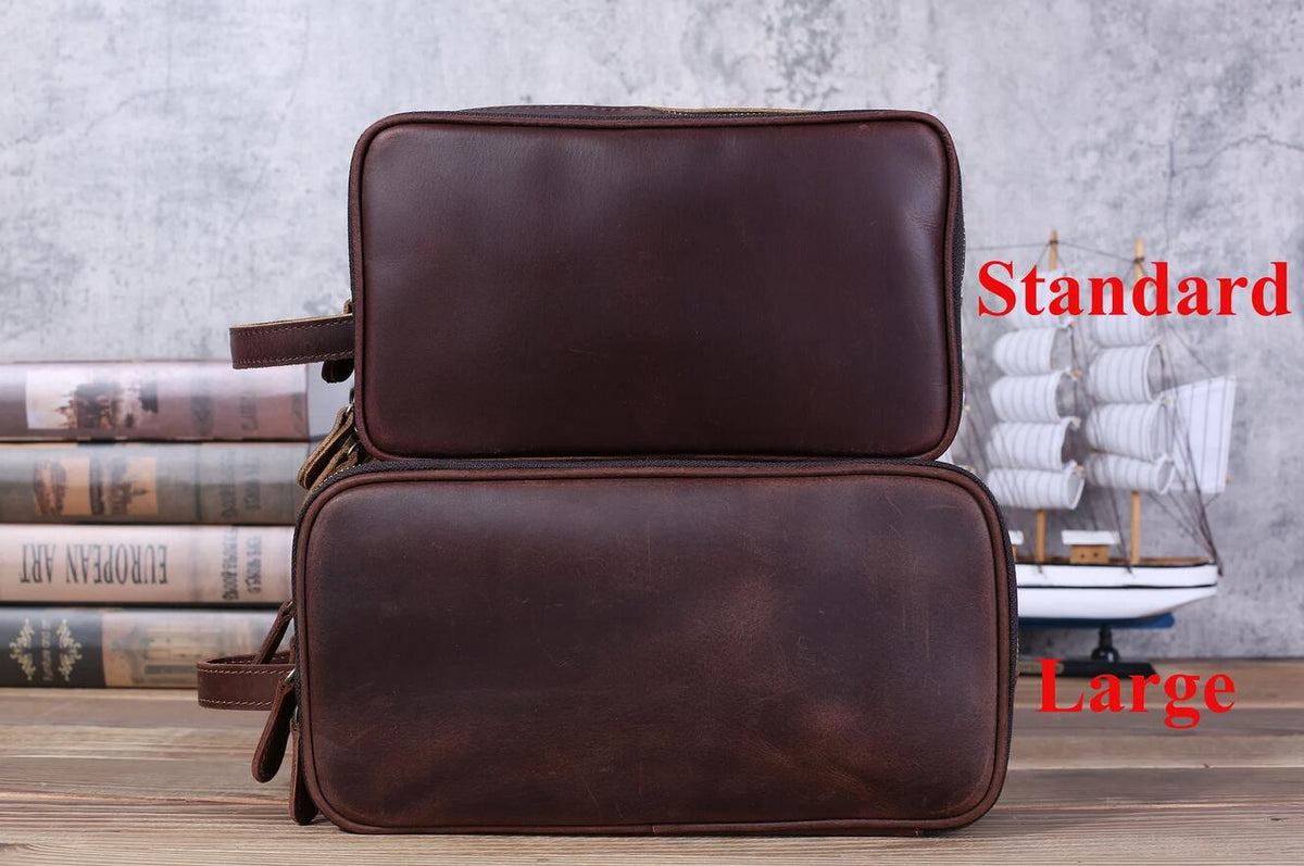 Neceser de Cuero Personalizado para Hombre — Regalo Elegante